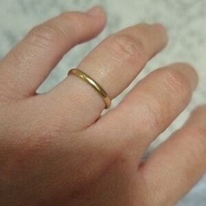 14K Solid Gold Ring Stackable Band Size 4